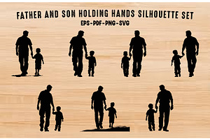 Father and Son holding hands, a Person Illustration by Gfx Expert Team