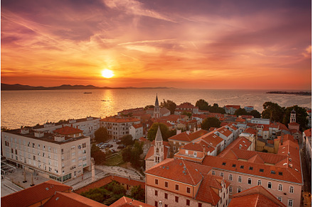 Top view of the Zadar, Croatia., an Architecture Photo by Nature and travel