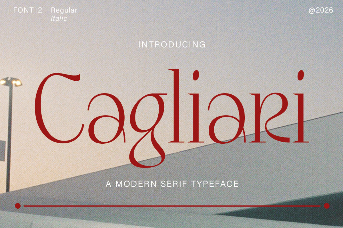 Cagliari, a Serif Font by Gatype (Photo 1 of 10)