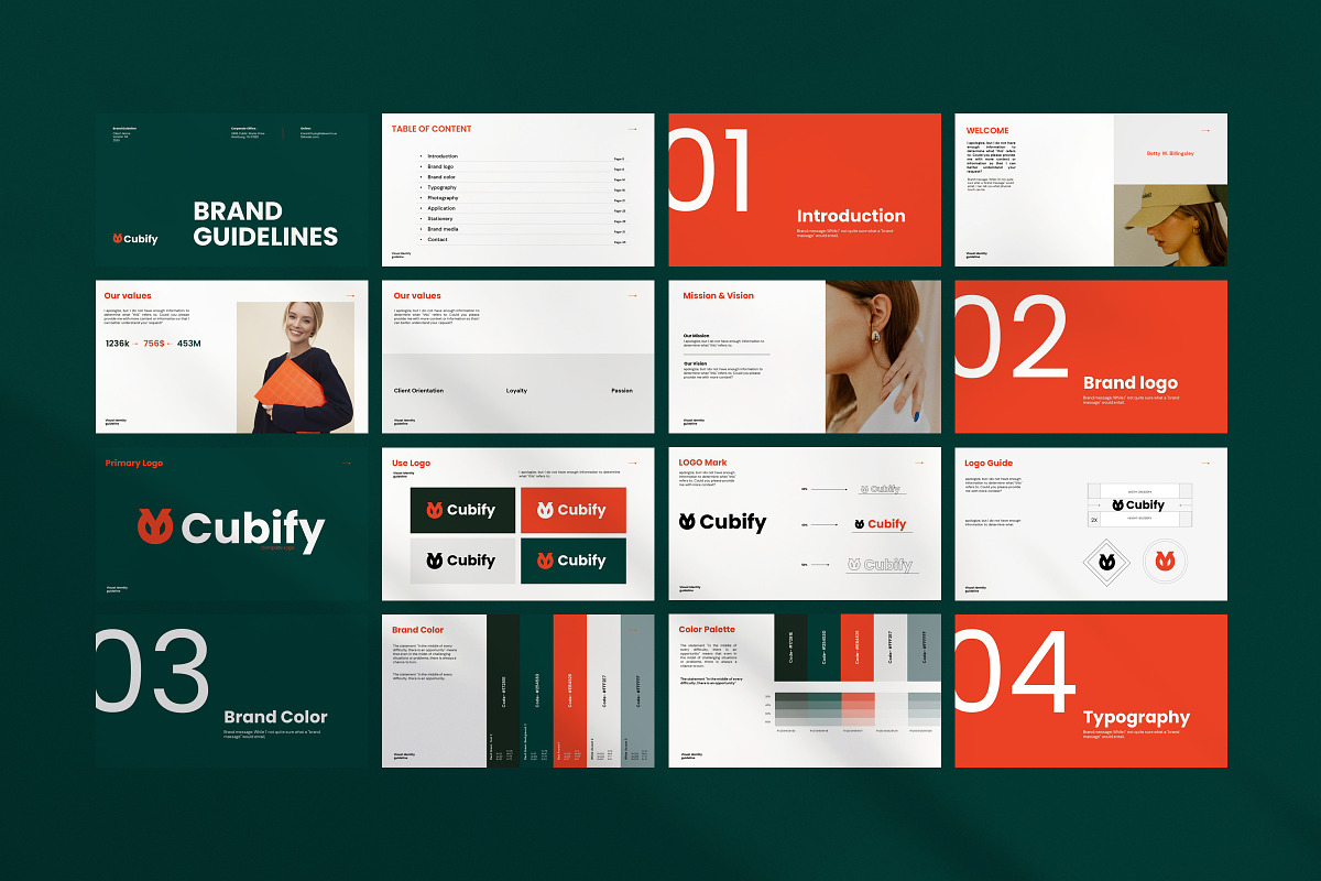 Branding Guideline Template, a Presentation Template by Studio Industry (Photo 8 of 10)