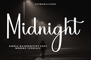 Midnight, a Handwritten Font by InermediaSTUDIO (Thumbnail 1 of 8)
