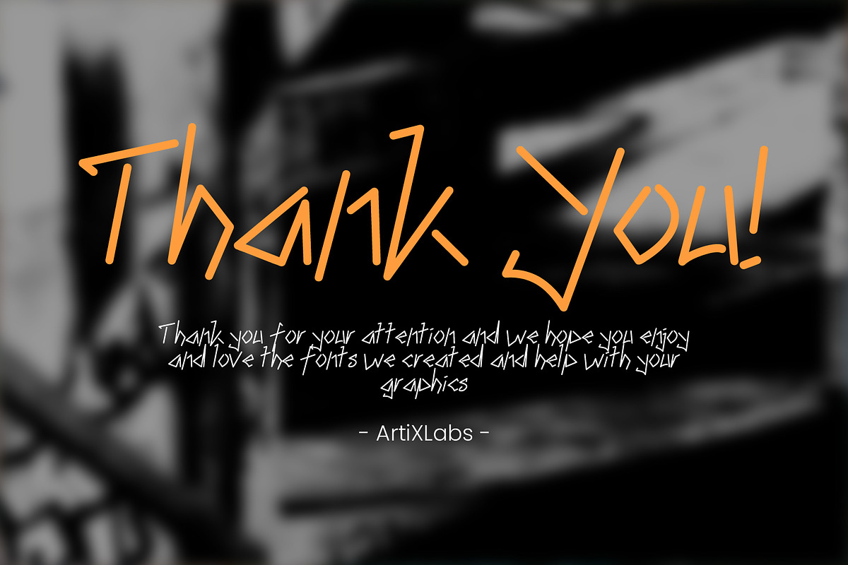 Bloqk Raw Grafitti Font Typeface, a Handwritten Font by ArtiXLabs (Photo 10 of 10)