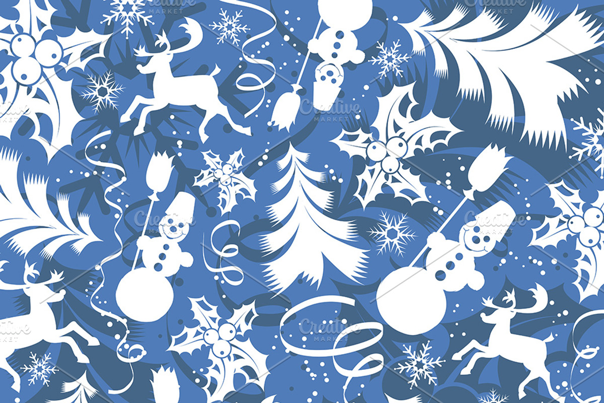 Christmas and New Year Backgrounds, a Decorative Illustration by TAlex (Photo 4 of 7)