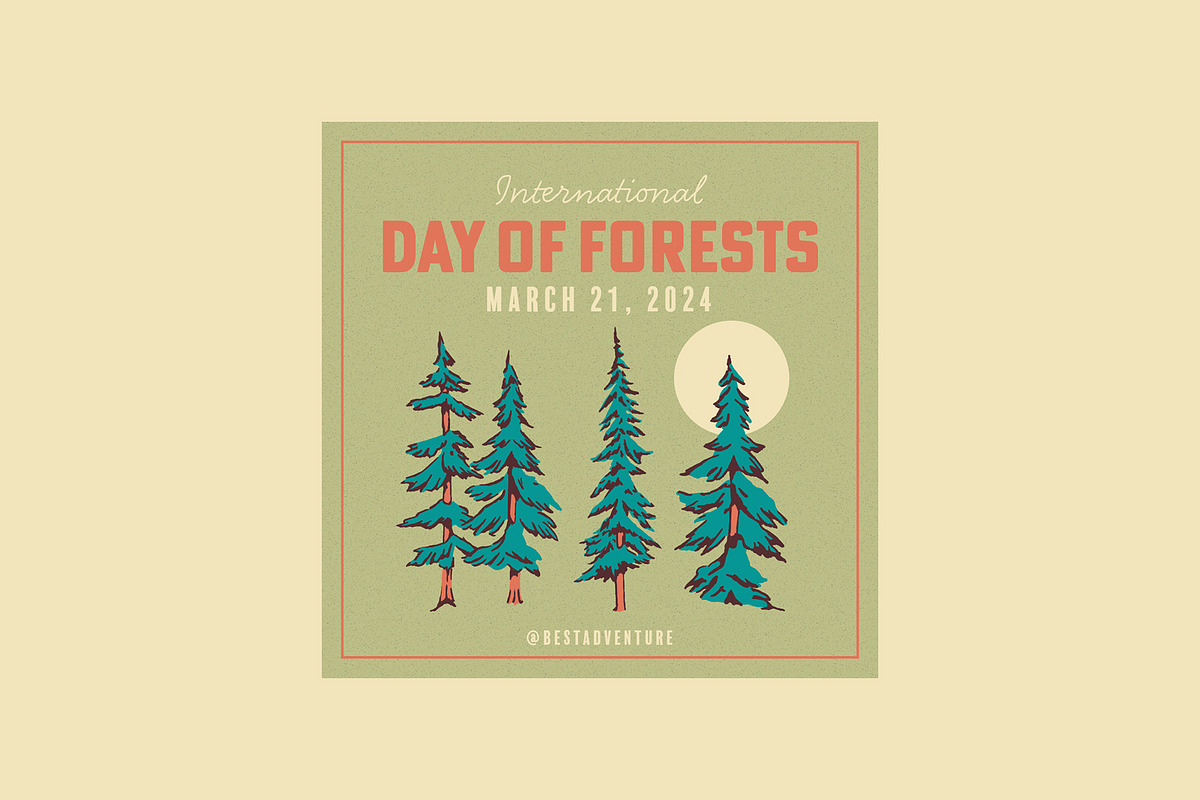 Vintage Pine Forest | Illustrations, an Object Illustration by Max Lockwood (Photo 15 of 18)