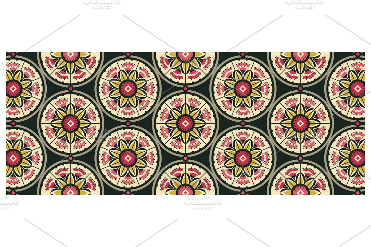 Geometric Ornamental Motif, a Pattern Graphic by Creative Backgrounds
