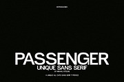 Passenger - Unique Sans Serif, a Sans Serif Font by Mikhail Kitsune (Thumbnail 6 of 8)