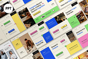 Cream Modern Creative Portfolio PPT, a Presentation Template by graphicook (Thumbnail 1 of 4)
