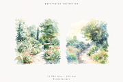 Monet's Garden, a Decorative Illustration by PeDe Designs (Thumbnail 3 of 13)