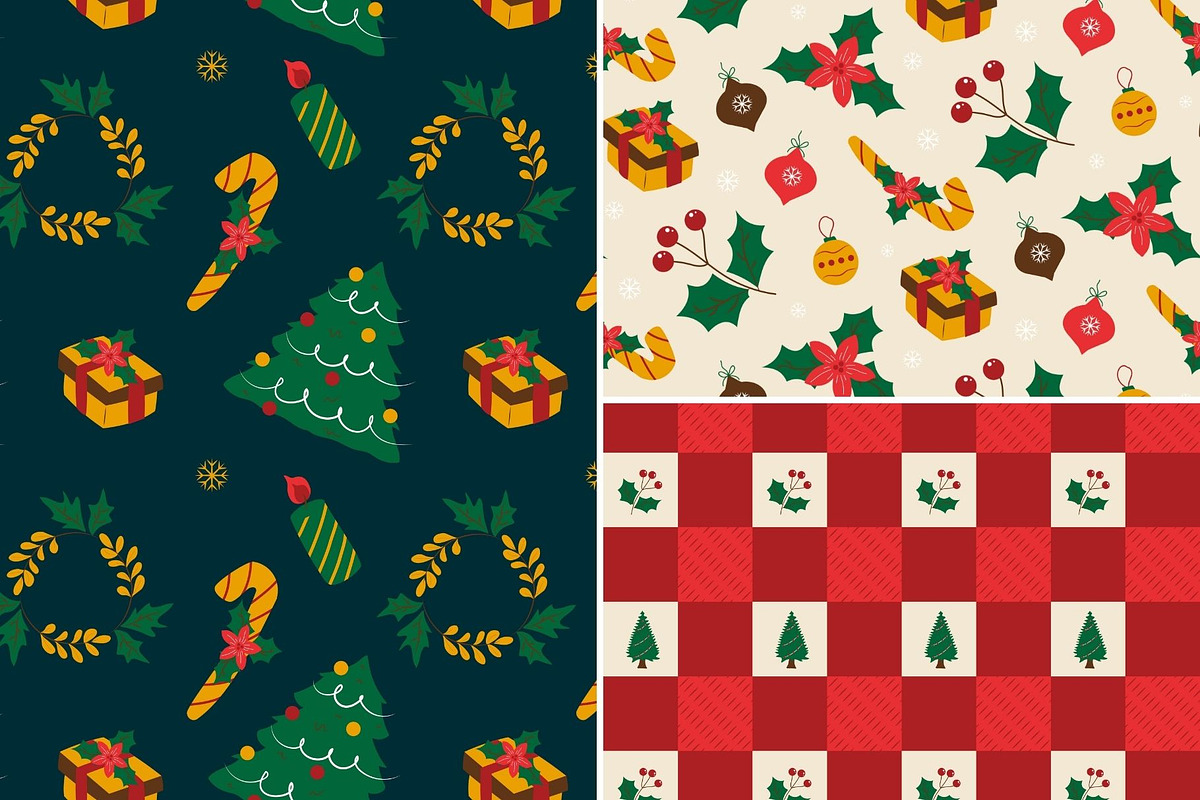 Jolly Bright Christmas Pattern Set, a Pattern Graphic by ItsReksita Pattern (Photo 2 of 11)