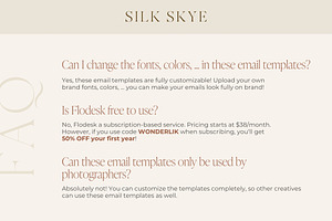 Photography Flodesk Email Templates