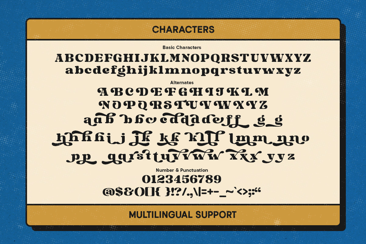 York village - Retro Display Font, a Serif Font by Letterhend Studio (Photo 8 of 9)