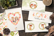 LOVE wedding  floral collection, an Object Graphic by DigitalDream (Thumbnail 1 of 14)