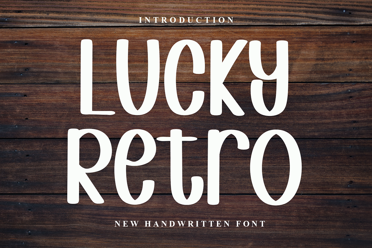 Lucky Retro, a Sans Serif Font by InermediaSTUDIO (Photo 1 of 8)
