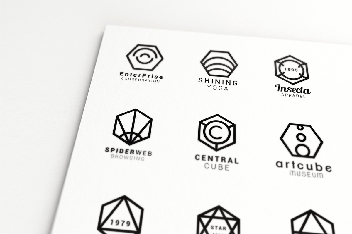 150+ Minimal Hexagon Logo Templates, a Branding & Logo Template by Sahade Studio (Photo 5 of 25)