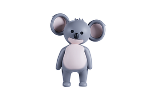 3D Pack Cute Animal Koala