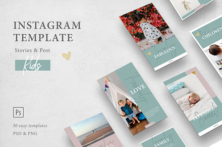 KIDS Social media template, a Social Media Template by Digital Breath templates