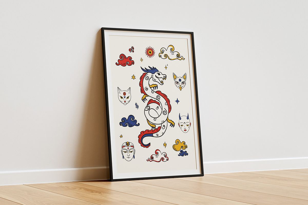 Asian Trip Bundle, a Decorative Illustration by Mariia Kovalchuk (Photo 14 of 16)