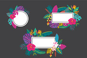 Fancy Tropical flower and leaf, a Decorative Illustration by MooBeer (Thumbnail 10 of 10)
