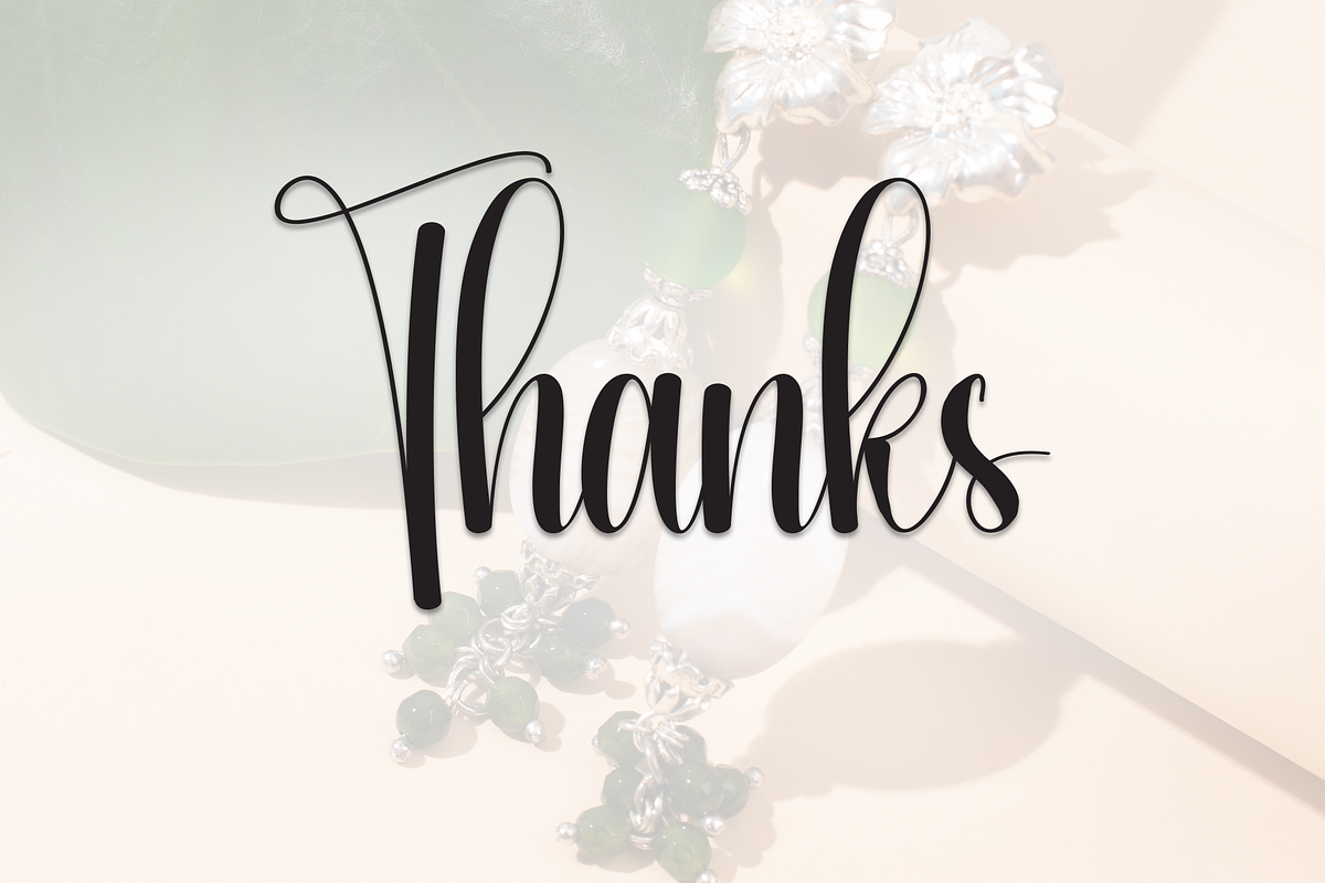 Earrings | Script Font, a Handwritten Font by Scratchones (Photo 9 of 9)