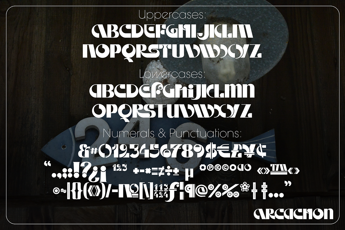 ARCACHON ArtDeco Typeface preview 3