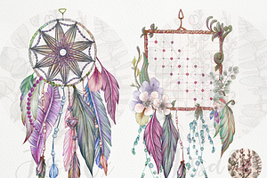 Feathers And Dreams Clipart Set