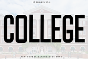 College, a Script Font by FreshTypeINK (Thumbnail 1 of 8)