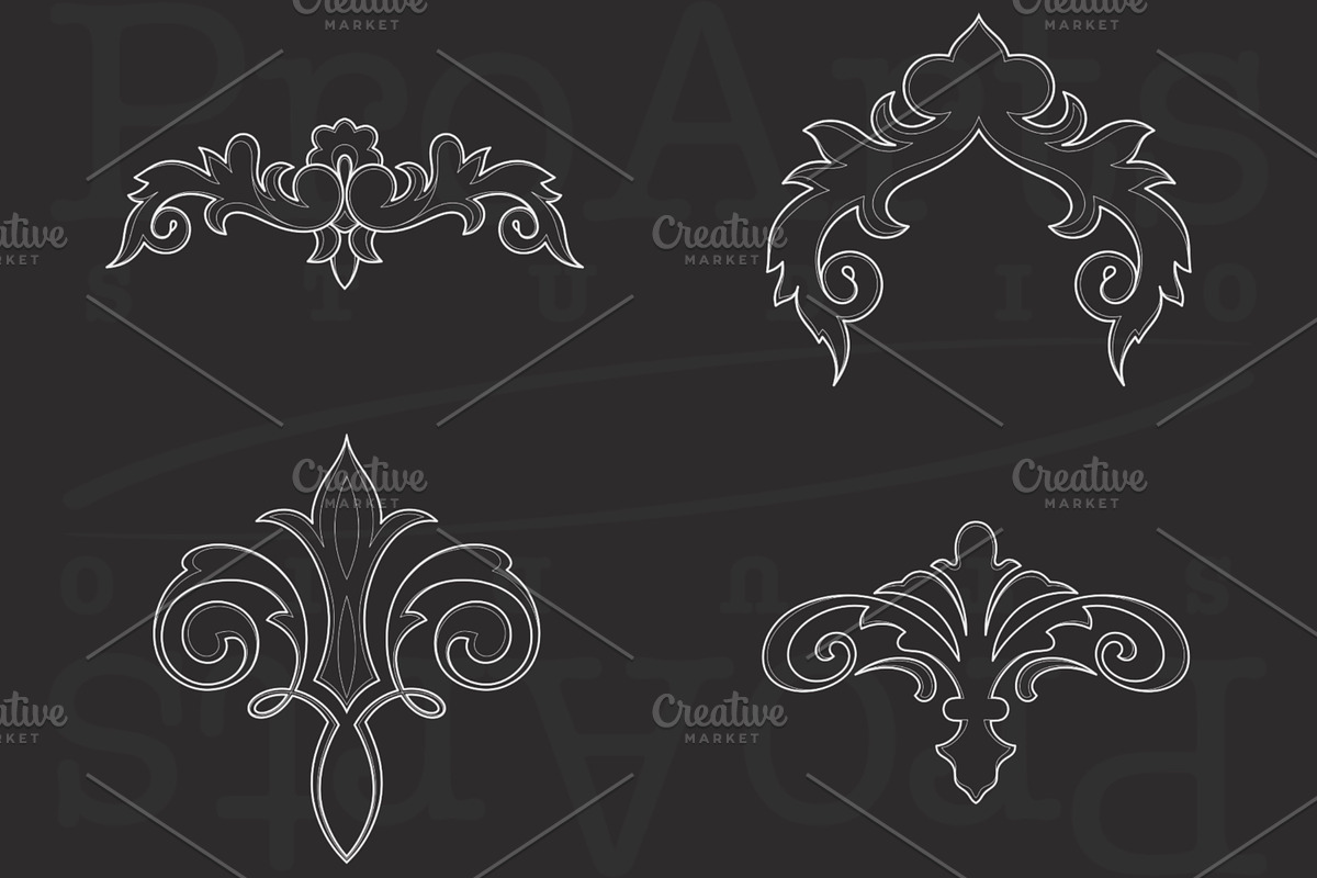 Filigree Procreate Brushset - Stamp, a Brush Add-On by Lucrumplus (Photo 3 of 5)