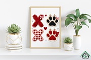 Faux Yarn Dog Paw Valentine PNG, an Illustration by Craft Nest (Thumbnail 3 of 4)