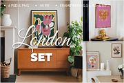 Poster Mockup SET London 6 PSD, a Poster Template by SigaSigaMockup (Thumbnail 1 of 5)