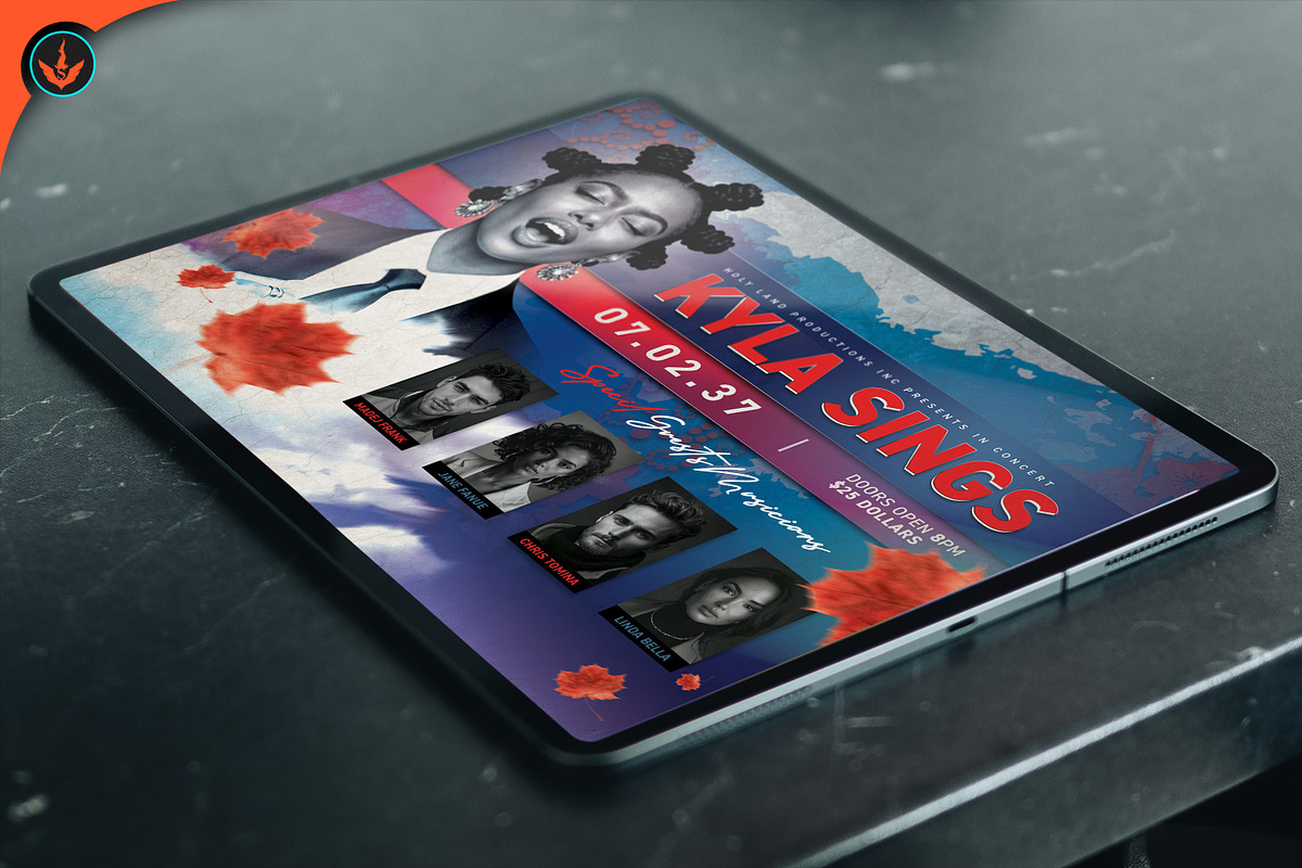 Gospel Concert Flyer Template, a Flyer Template by SeraphimChris (Photo 2 of 4)