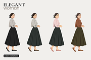 Elegant Women Illustrations, a Person Illustration by moja doodle (Thumbnail 6 of 10)