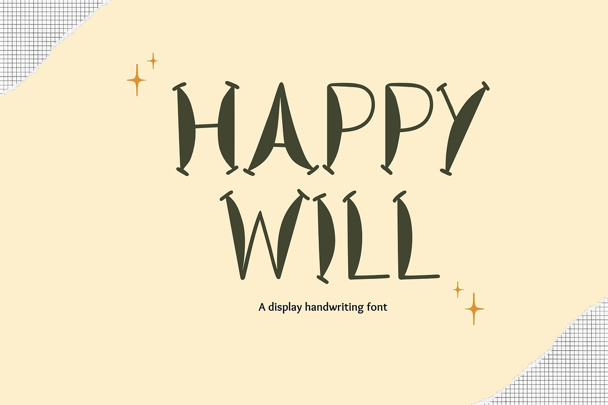 Happy will font, a Handwritten Font by JJuta (Photo 1 of 6)