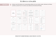Productivity planner Canva template, a Templates & Theme by Cate Creates (Thumbnail 4 of 9)