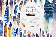 Watercolor BOHO feather DIY_4, an Object Graphic by Peace ART (Thumbnail 2 of 7)