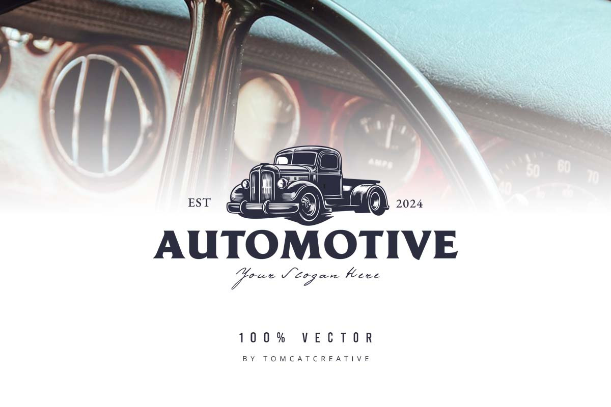 Vintage Truck, Car Logo Design, a Branding & Logo Template by Glowin_studio (Photo 2 of 2)