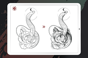 Procreate - Tattooshading Brushset, a Brush Add-On by DiBrush Studio (Thumbnail 5 of 5)