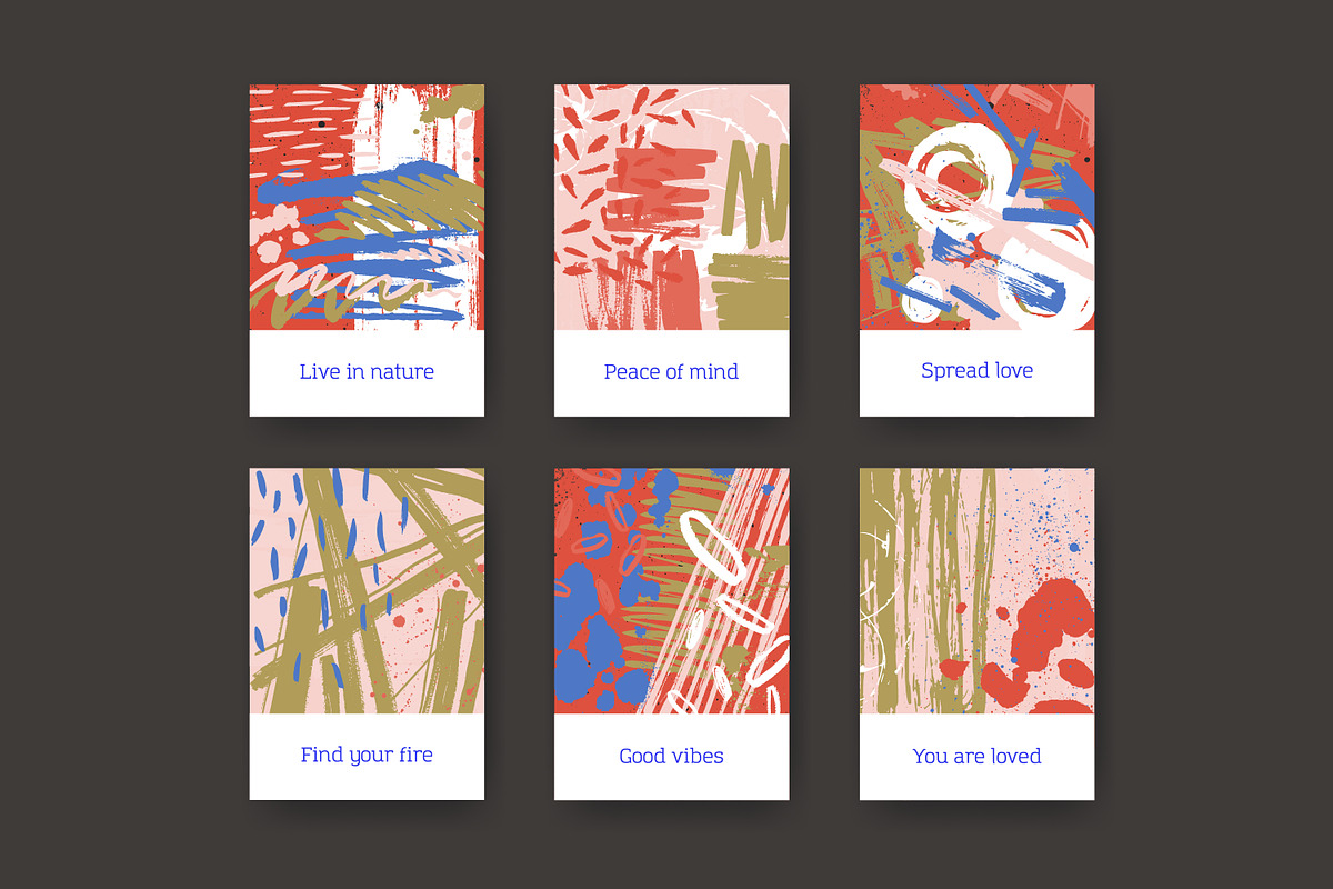 Textured hand drawn cards set, a Texture Graphic by Good Studio (Photo 7 of 15)