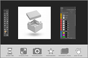 Open Gift Box With Tissue Paper PSD, a Product Mockup by Bruno's Shop (Thumbnail 2 of 3)