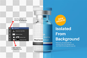 Vaccine Glass Vial Bottle Mockup Set, a Packaging Mockup by Remnand Studio (Thumbnail 2 of 10)