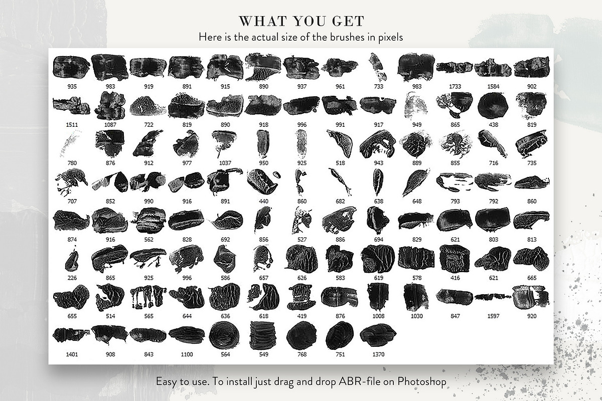 Abstract Acrylic Smears - PS Brushes, a Brush Add-On by Struvictory.art (Photo 3 of 7)