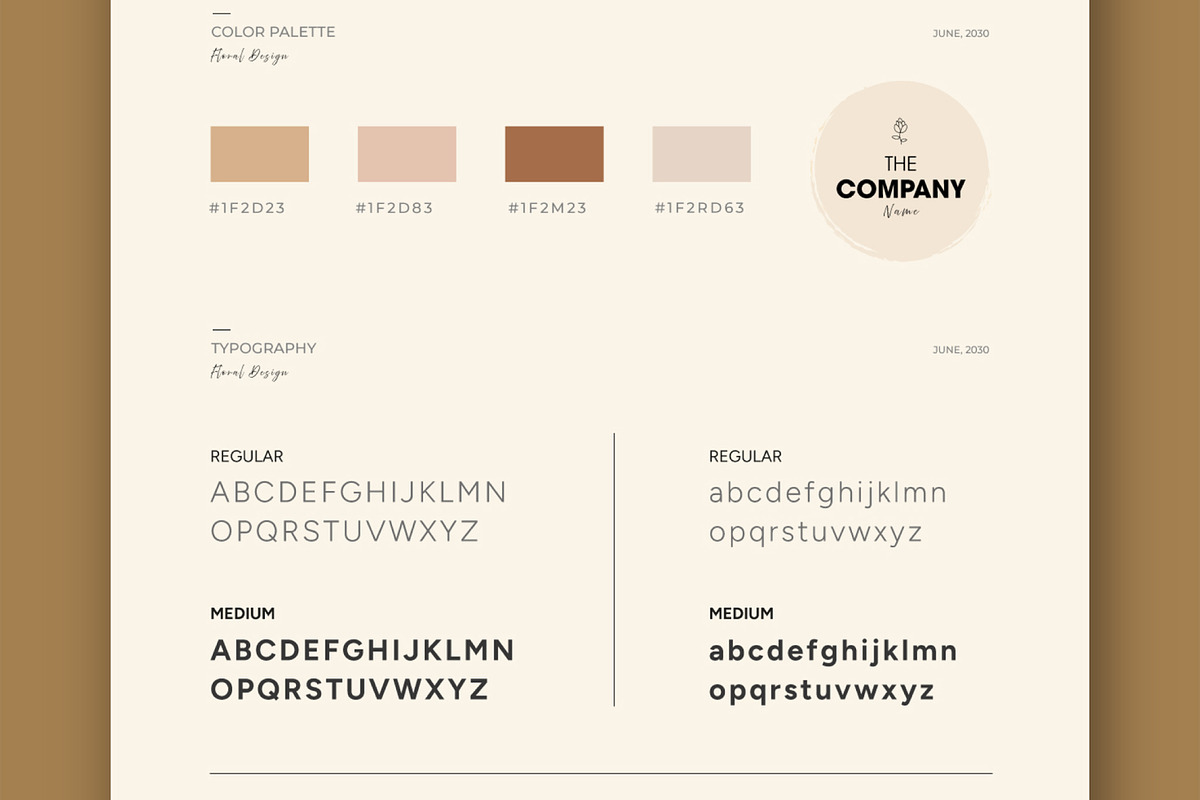 Branding Moodboard Template Design, an UI Kit Template by MightyDesign (Photo 4 of 9)