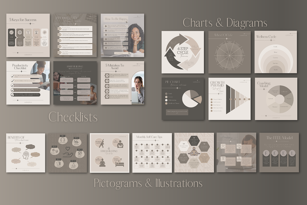 Instagram Coach Template Bundle, a Social Media Template by Faytemplates (Photo 5 of 11)