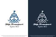 Ship Transport Logo Design Template, a Branding & Logo Template by Morvana Crew (Thumbnail 2 of 2)