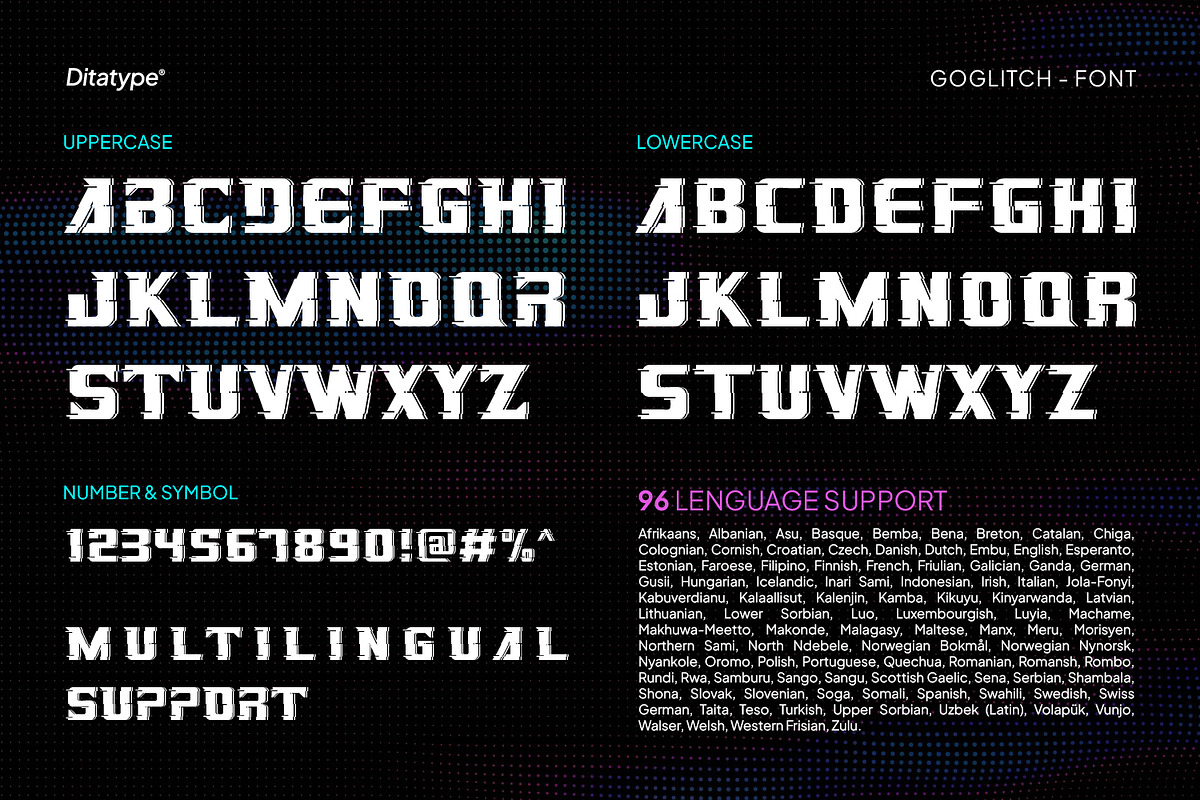 Goglitch, a Font by Ditatype (Photo 8 of 11)