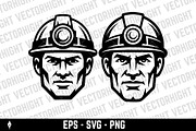 Vector logo of a focused miner, a Person Illustration by Vectorhight (Thumbnail 5 of 5)