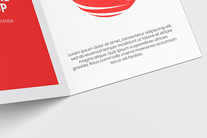 Bi-Fold Half Letter Brochure Mock-up