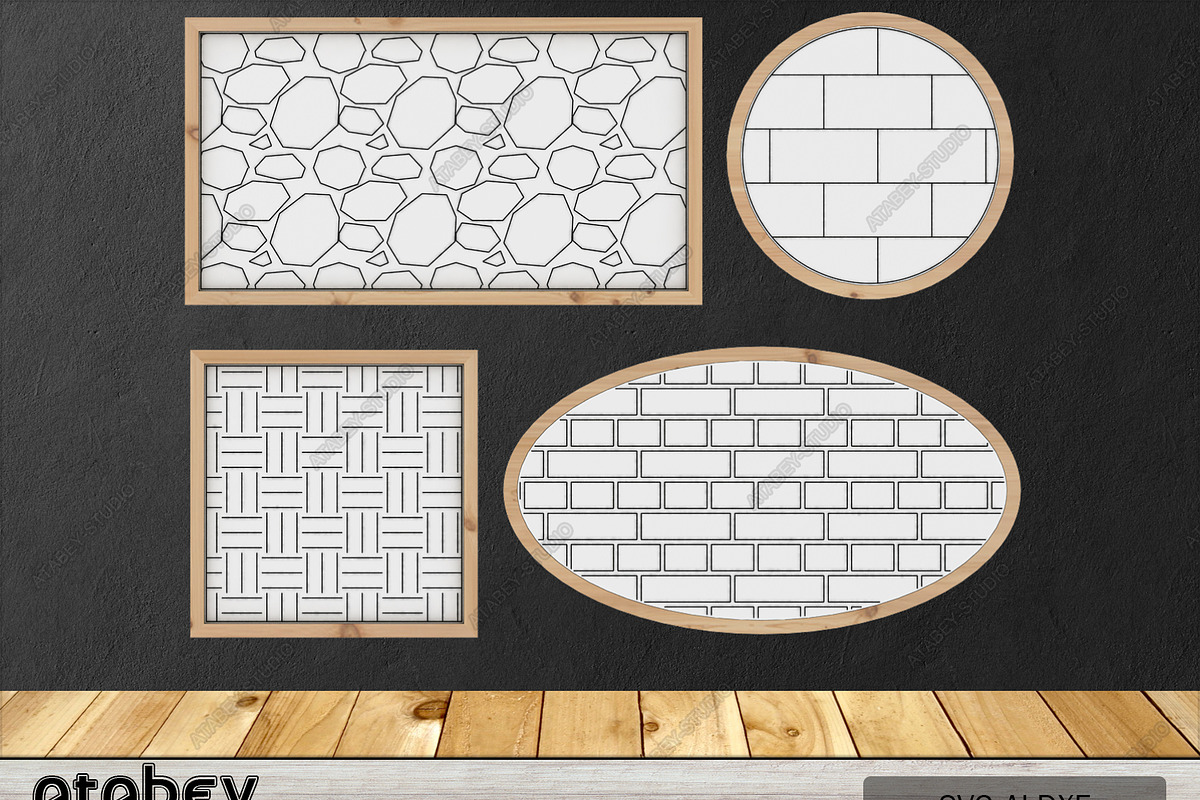 Patterned Frame SVG 154, a Graphic by AtacanDigital (Photo 3 of 4)