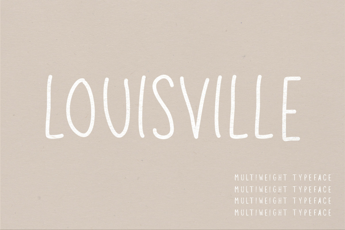 Louisville | A Multi-Weight Font preview 5