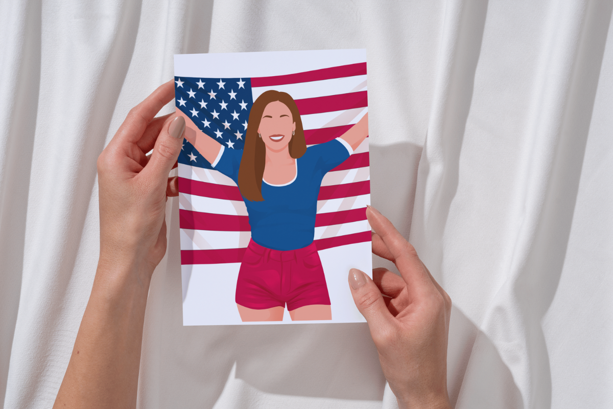 Independence Day Woman Clipart, a Seasonal Illustration by Made bynath (Photo 3 of 5)