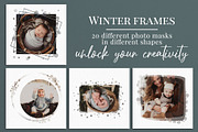 Winter Frames photo masks, a Shape Add-On by BrownLeopard (Thumbnail 1 of 7)